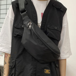 Japanese Style Trendy Chest Bag Mens Stylish Crossbody Bag Womens Easiest for Match Ins Trendy Street Casual Waist Bag Sports Shoulder Bag