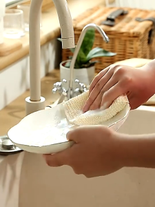 Set 4PCS Spons Cuci Piring Multifungsi Sabut Jaring - Warna-warni COD Mudah Dibawa