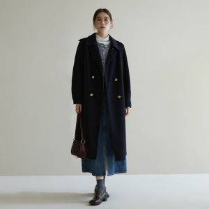 DUSHU | Plus Size Wedding Ready Red Wool Coat