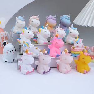 Hiasan Kek Unicorn – Topper Kek Figurine Unicorn & Awan / Unicorn Cloud Cake Decoration / 独角兽蛋糕装饰