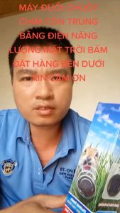 Thiết Bị Đuổi Chuột  Rắn Chim Sóng Siêu Âm Ngoài Trời – Sạc Năng Lượng Mặt Trời Chống Nước