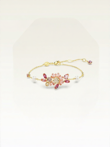 Swarovski | Sakura-shaped Imitation Pearl Bracelet