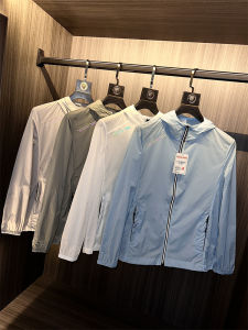 Laser Reflective Printing Hat Jacket Mens Pure Color Spring Summer Anti-Uv Functional Coat Fashionable Urban Style Long Sleeve