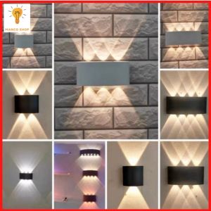 Đèn Led Hắt Tường 2 Đầu Trang Trí Gắn Tường điện 220v ManCo Kháng Nước