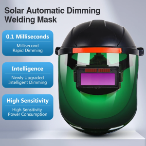 HELM LAS OTOMATIS MELINDUNGI DARI PERCIKAN AUTO DARKENING GELAP OTOMATIS SAAT ADA CAHAYA LEBIH TERANG HELM LAS OTOMATIS AUTO DARKENING SOLAR WELDING HELMET / KACAMATA LAS / PELINDUNG KEPALA TUKANG LAS / HELM LAS SOLDERING FULL FACE