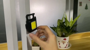 4 Mode 30 COB LED Keychain Flash Light Rechargeable Magnetic Work Light