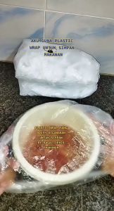 100pcs Disposable Plastic Film Household Food Kitchen PE Plastic Film Cover Grade Fresh Keeping Bowl Cover 保鲜膜