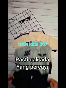 hem kids 367 kemeja anak laki usia 3-12thn(kombinasi)/cod