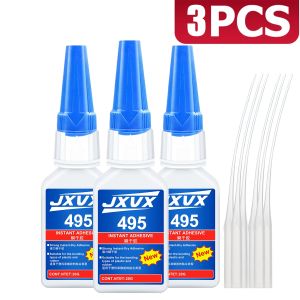 Newly upgraded instant adhesive 495/480 eco-friendly glue Contains super-strong cyanoacrylate Suitable for automotive repair rubber plastic and wood Features precision applicator Glue 110ml 1-5pcs.