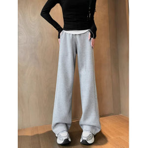 Quần Ống Rộng Thoải Mái Cho Bà Bầu Quần Thể Thao Mùa Xuân Thu Quần Ống Rộng Cạp Cao Đa Năng Có Dây Rút Quần Áo Bà Bầu