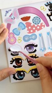 BYJ Fashionista Make A Face Sticker Activity Set for Kids