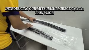 GCAO RAIN VISOR MITSUBISHI MIRAGE G4 2021 BLACK 1.8MM (11689)