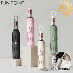 FUN POINT 80 Ribs High-Quality Large Automatic Folding Umbrella Storm Resistant Waterproof Anti-UV Anti-rebound Parasol with Hook
