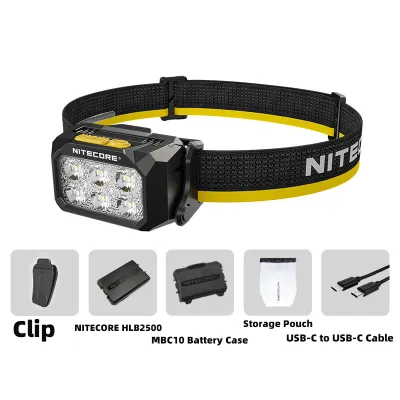 Nitecore HA29 UHE ไฟฉายคาดศีรษะน้ำหนักเบาอัลตร้าทนความเย็นได้สูงทุกสภาพอากาศสูงพร้อมอุณหภูมิหลากสีและเอาต์พุต1200ลูเมน