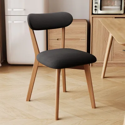 MU FENG ZHI NAN | Home Dining Chair with Soft Cushion