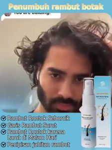 Serum Penumbuh Rambut Cepat - Obat Ampuh Atasi Botak Rontok Menutrisi Akar Rambut & Alis! BPOM Halal