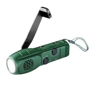 NIOYE | Crank Powered Flashlight Radio Charger Emergency Outdoor Power Supply