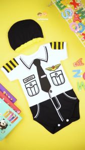 Jumper Anak Bayi & Baju Set Topi Motif Karakter Lucu Katun Halus Lembut