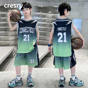 cresry | Quick-Drying Icy Silk Boys Vest Set 2 Pieces