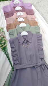 PRINCES Gamis Terbaru Lebaran Gamis Remaja Aesthetic Variasi Kancing Depan 2 Layer - Desain Terkini dengan Sentuhan Modern