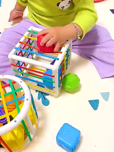 Smile - Mainan Edukasi Anak Shapes Sorting Game / Mainan Buah Dan Sayur Potong Perekat