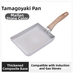 Mini Square Aluminum Flat Pan with Stone Coating