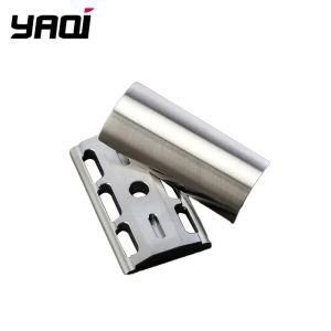 YAQI SLOPE 316 Stainless Steel Slant Safety Razor Head 0.90mm gap Professional Mens Travel Shaving Tool for Home Use 41g