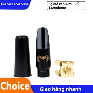 IRIN | 3 Cái/bộ Bộ Ống Ngậm Saxophone Alto Với Đầu Sáo Trong Suốt ABS Cap Clip Phụ Kiện Nhạc Cụ Woodwind