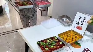 3pcs Japanese Style Tray 304 Stainless Steel Food Tray Kitchen Fresh-keeping Box For Vegetable Fruit