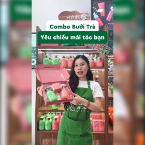 COMBO Dầu Xả Dầu Gội Bưởi Trà Cỏ Cây Hoa Lá VIETNAM Dưỡng Tóc Chắc Khỏe Mềm Mượt Tự Nhiên - Dung Tích 350g