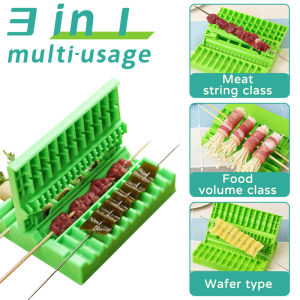 [Miễn Phí Vải Lau Chùi] Xiên Nướng 3 Trong 1 Máy Làm Kebab Máy Làm Thịt Bò Máy Làm Kebab Nướng Rau Củ Phụ Kiện Nhà Bếp Dụng Cụ Nướng Thịt