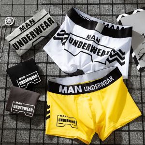 K-style CEC Loose Mens Purified Cotton Underwear Boxers Ins Summer Breathable Youth Cool Boxer Briefs Trendy