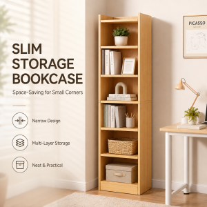 APTO 3/4 Layers Cabinet Storage Cabinet for Home Furniture Wood Practical Cabinet Bookcase Bookshelf Showcase