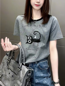 Cute Cat Print Fashion Tshirt