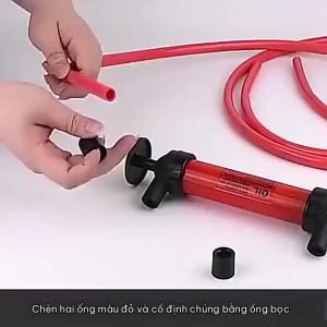1 Set Portable Hand Siphon Pump Inflatable Fuel Liquid Transfer Tube Car Accessory