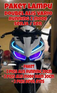 LAMPU ALIS RUNNING VARIO 2 MODE SENJA SEN / 1 PAKET LAMPU ALIS RUNNING DAN MODE DIAM