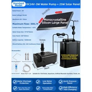 BOOMING LIGHTING | Mini Solar-powered Silent Oxygen Pump for Fish Keeping