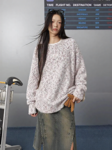 unifree | Áo Sweater Mềm Co Dãn Màu Macaron Slim Vintage Rộng Ấm