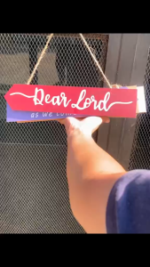 BLESS our home FOOD AMEN WOODEN HANGING WALL DECOR STATEMENT DISPLAY