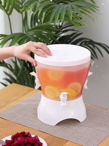 คูลเลอร์ใส่น้ำอเนกประสงค์ทรงกลมพร้อมก๊อก 3 หัว (ความจุ 4.5 ลิตร) กระติกใส่น้ำ กระติกน้ำมีก๊อก