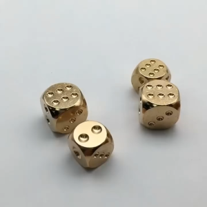 Solid Brass Dice 15mm/20mm Vintage Metal D6 Dice/Entertainment Table Game Accessories For Bar Party