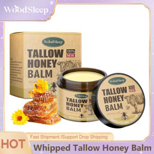 woodsleep | Whipped Beef Tallow and Honey Balm Skin Face Moisturizer Fast Absorption Grass Fed Grass Finished Organic Face Cream Body Lotion