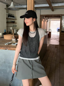 Mixd | Stylish Womens Casual Set T-Shirt and Tank Top