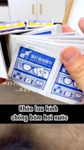 Hộp 100 Khăn Giấy Lau Kính Nano Chống Mờ Sương Vân Tay Bụi Bám Công Nghệ Nano Nhật Bản
