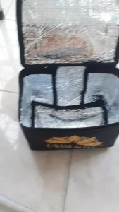 Túi đựng hộp cơm giữ nhiệt lót bạc vải Canvas không thấm nước đựng bình nước giữ nhiệt
