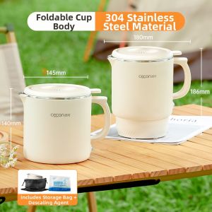 Portable Mini Steel Electric Kettle