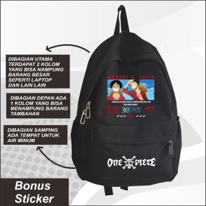 Tas Sekolah Ransel Anime One Piece Monkey D Luffy