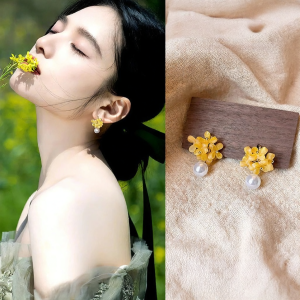 golicc | Bông Tai Đẹp Elegance Vàng Ô Lan Châu
