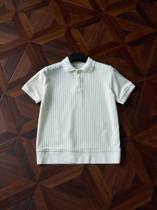 ZHUOCAN | Áo Polo Knit Thoáng Khí Vintage Rộng Rãi