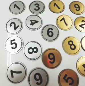 Table Number Laser Engrave Cafe / Canteen / Dine in Table Number Ukiran Nombor Meja / 桌面号码